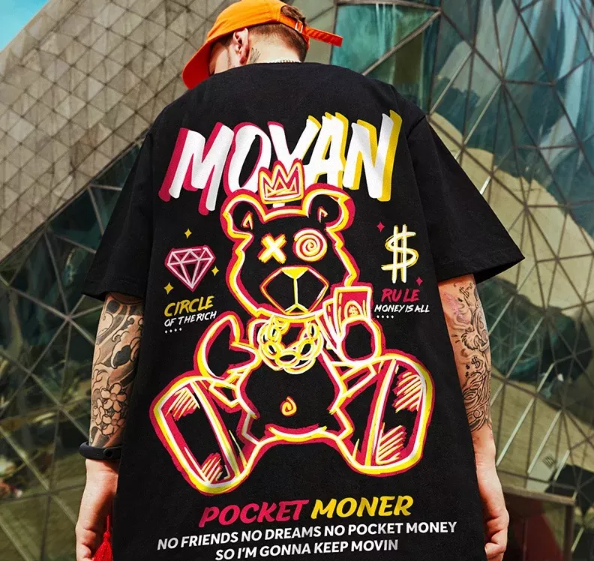 T - shirt for Sublimation Custom Logo Printed 15% cotton 85% poly-blended t shirt