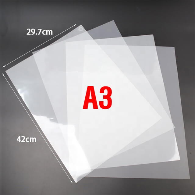 Heat Transfer Film with white ink 75U Vinyl for Clothes DTF Printing Vinyl PET DTF Film
