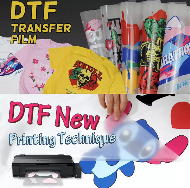 Wholesale White Ink Printable T-shirt Heat Transfer Non-slip DTF PET Film For DTF Digital Inkjet Printer