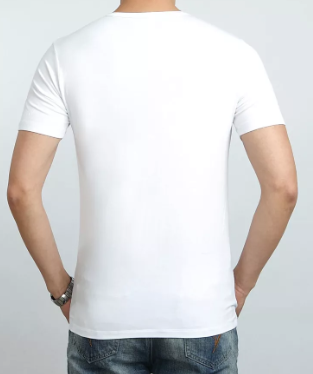T - shirt for Sublimation Custom Logo Printed 15% cotton 85% poly-blended t shirt