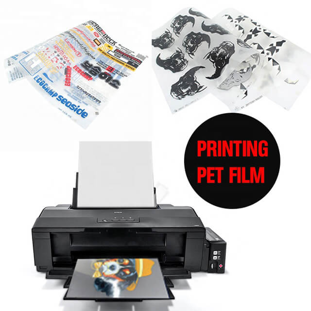 Heat Transfer Film with white ink 75U Vinyl for Clothes DTF Printing Vinyl PET DTF Film